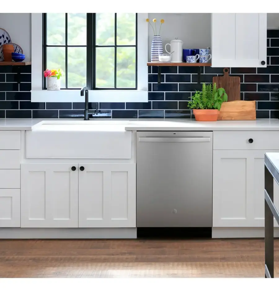 GE – 24″ Top Control Built-In Hybrid Tub Dishwasher with Dry Boost – Stainless Steel - Image 12