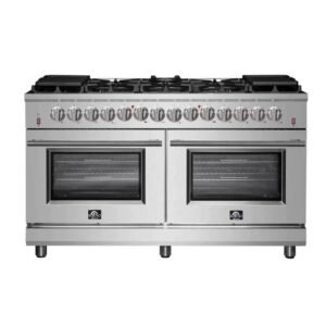 FORNO Massimo 60-Inch Freestanding Dual Fuel Range in Stainless Steel – FFSGS6125-60