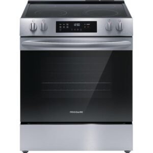 Frigidaire 30″ Front Control Electric Range FCFE3062AS