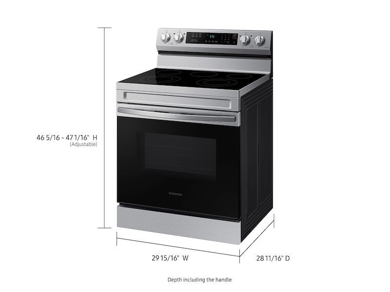 Samsung 6.3 Cu. Ft. Smart Freestanding Electric Range NE63A6311SS - Image 6