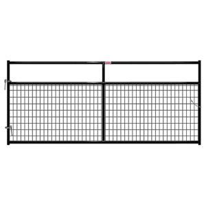 CountyLine 10 ft. x 50 in. Wire-Filled Corral Gate, Black