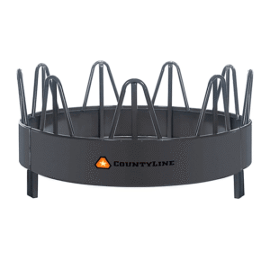 CountyLine 1 Round Bale 8 ft. x 50 in. Equine Bale Feeder with Hay Saver