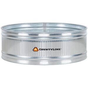 CountyLine 390 gal. Round Galvanized Stock Tank, 6 ft. x 2 ft.