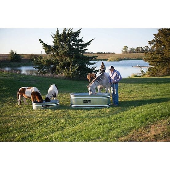 CountyLine 170 gal. Oval Galvanized Stock Tank, 2 ft. x 6 ft. x 2 ft., 50130048 - Image 2