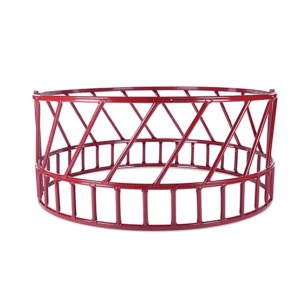 CountyLine 1 Round Bale 8 ft. x 45 in. Heavy-Duty Hay Bale Feeder for Cattle