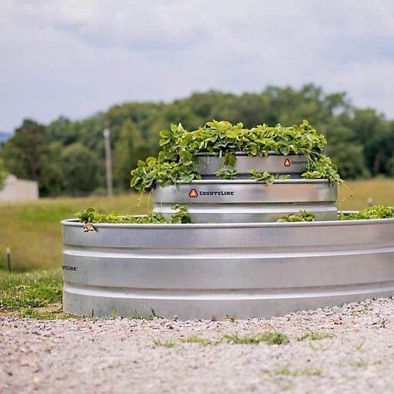 CountyLine 700 gal. Galvanized Round Stock Tank, 8 ft. x 2 ft. - Image 3