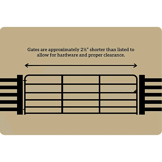 CountyLine 8 ft. x 52 in. Round Corner Gate, Green - Image 2