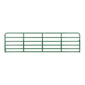 CountyLine 16 ft. x 52 in. 6-Bar Tube Gate, 2 in. Tube, Green
