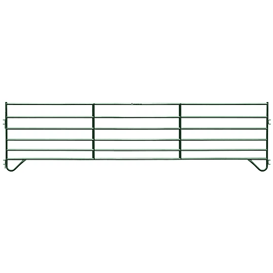 CountyLine 16 ft. x 60 in. 6-Bar Corral Panel, 1-3/4 in. Tube, Green