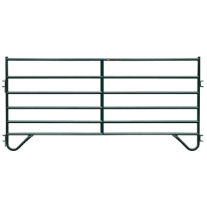 CountyLine 10 ft. x 60 in. 6-Bar Corral Panel, 1-3/4 in. Tube, Green