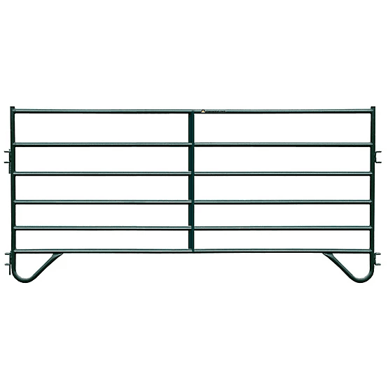CountyLine 10 ft. x 60 in. 6-Bar Corral Panel, 1-3/4 in. Tube, Green