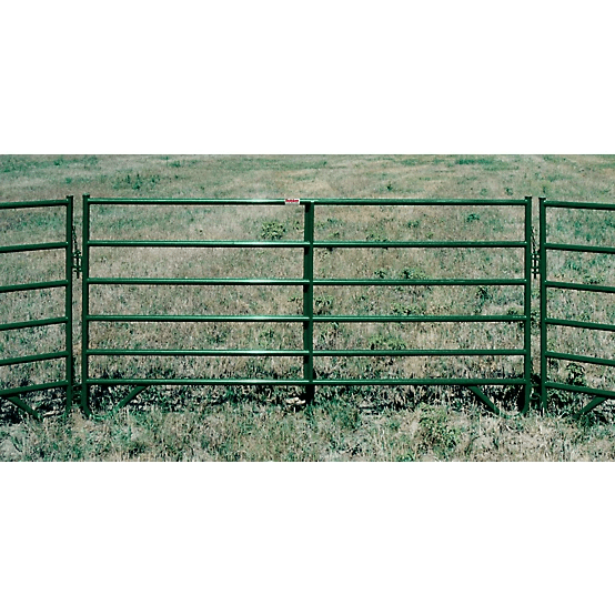 CountyLine 10 ft. x 60 in. 6-Bar Corral Panel, 1-3/4 in. Tube, Green - Image 3