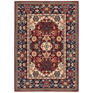 Red Blue Orange Beige Traditional Bohemian Area Rug