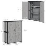 Outdoor Wooden Garden Storage Shed with Lockable Doors & Shelves - Image 2