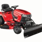 CRAFTSMAN Riding Lawn Mower with Snow Plow