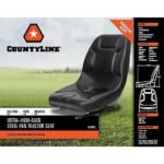 CountyLine 21 in. Ultra High-Back Steel Pan Tractor Seat, Black - Image 3