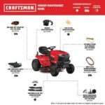 CRAFTSMAN T100 36-Inch 11.5 HP Gas Riding Lawn Mower Briggs & Stratton Engine Manual 7-Speed Transmission - Image 9