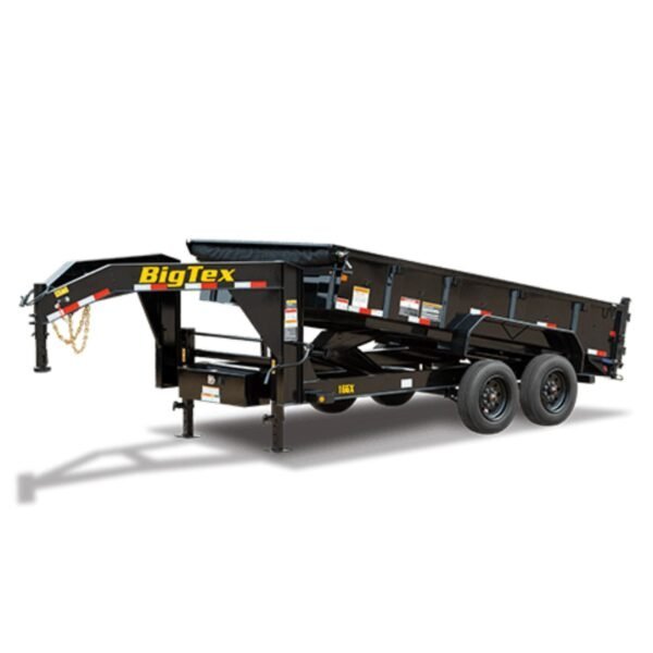 16GX_1-600x600-1-1.jpg Big Tex Super Duty Tandem Axle Gooseneck Dump Trailer | 16GX - Image 1