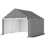 10 Ft. W X 10 Ft. D Portable Storage Shed Bike Shed Motorcycle Garage - Image 2