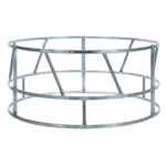 CountyLine 1 Round Bale 8 ft. Round Hay Bale Feeder for Livestock, Galvanized, 26100138TSC