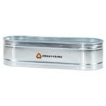 CountyLine 300 gal. Oval Galvanized Stock Tank, 3 ft. x 8 ft. x 2 ft., 50130088