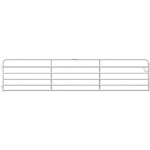CountyLine 16 ft. x 50 in. 6- Bar Galvanized Tube Gate