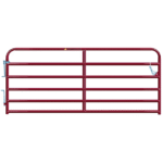 CountyLine 10 ft. 6-Bar Heavy-Duty Tube Gate, Red
