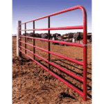 CountyLine 10 ft. 6-Bar Heavy-Duty Tube Gate, Red - Image 2