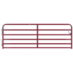 CountyLine 12 ft. 6-Bar Heavy-Duty Tube Gate, Red