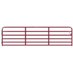 CountyLine 16 ft. 6-Bar Heavy-Duty Tube Gate, 1-3/4 in. Tube, Red