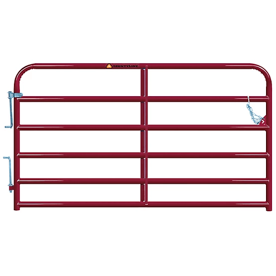2089462-1.png CountyLine 8 ft. Heavy Duty Tube Gate, Red - Image 1