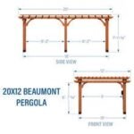 20x12 beaumont pergola – brown - Image 14