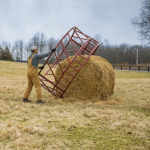 CountyLine 1 Round Bale 8 ft. x 45 in. Heavy-Duty Hay Bale Feeder for Cattle - Image 2