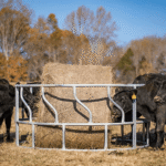CountyLine 1 Round Bale 8 ft. Round Hay Bale Feeder for Livestock, Galvanized, GFOE - Image 3