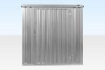 4M X 2.1M Flat Pack Container Store – Galvanised - Image 4