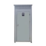 3.5 ft. W x 3.5 ft. D Metal Portable Shed with Single Stall Flushing Restroom and Sink (12 sq. ft.)