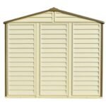 DuraMax 8ft x 6ft Storeall Vinyl Shed with Foundation Kit and window - Image 7