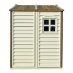 DuraMax 8ft x 6ft Storeall Vinyl Shed with Foundation Kit and window - Image 6
