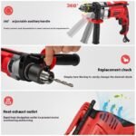 Electric Hand Drill Impact Drill Rechargeable High-power Electric Tools - Image 5