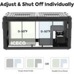 ICECO VL90 ProD 95 Quarts(90L) Dual Zone Portable Refrigerator, Multi Directional Lid, 12 Volt Refrigerator Home & Car Use - Image 3