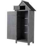 Outdoor Storage Cabinet Tool Shed Wooden Garden Shed - Image 2