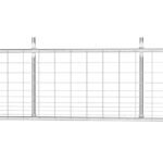 CountyLine 14 ft. x 50 in. Galvanized Mesh Gate - Image 2