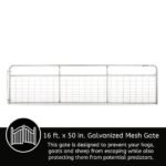 CountyLine 16 ft. x 50 in. Galvanized Mesh Gate - Image 2