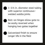 CountyLine 16 ft. x 50 in. Galvanized Mesh Gate - Image 3