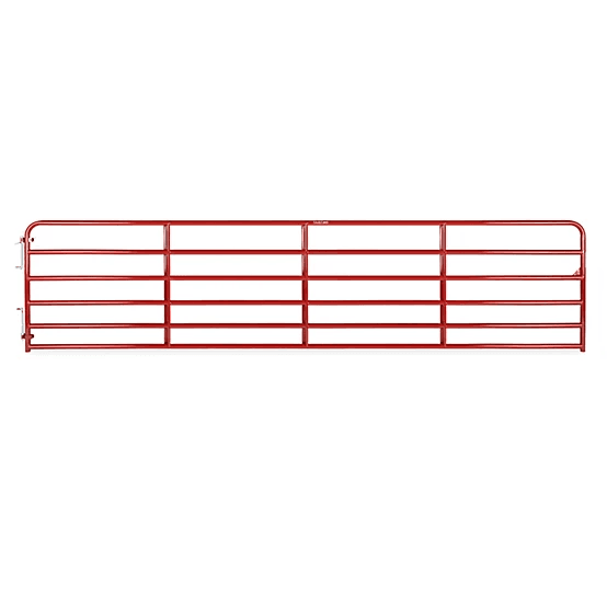 3603140-1.png CountyLine 18 ft. x 52 in. Heavy-Duty Tube Gate, Red - Image 1
