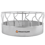 CountyLine 1 Round Bale 8 ft. x 45 in. Galvanized Heavy-Duty Feeder with Skirt