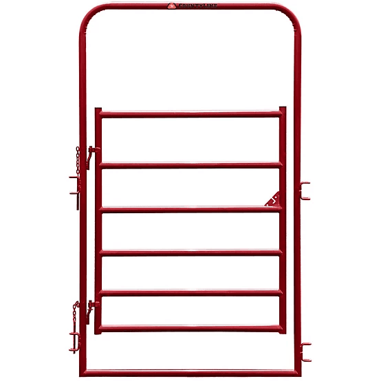 3603417.png CountyLine 4 ft. x 7 ft. 6-Bar Arch Gate and Frame, 1-3/4 in. Tube - Image 1