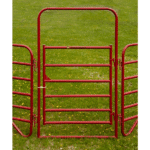 CountyLine 4 ft. x 7 ft. 6-Bar Arch Gate and Frame, 1-3/4 in. Tube - Image 2