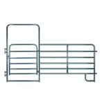 CountyLine 4 ft. Wide Walk-Thru Arch Gate with 6 ft. Corral Panel, Blue