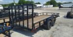 7X16 Big Tex Tandem Axle Pipe Black Utility Trailer (70PI-16XBK4RG-GA) - Image 2